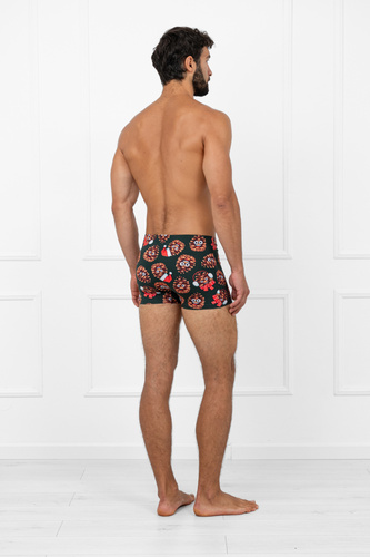 Cono Bokserki męskie Italian Fashion – bawełna, elastan, świąteczny wzór