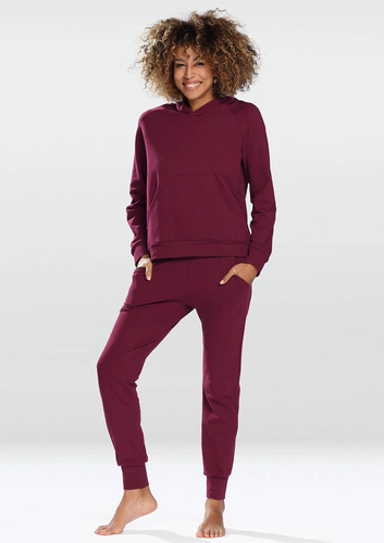 Seattle Dresowy komplet damski Dkaren - bordowy