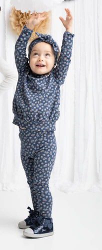 179138 Bluzka bawełniana z długim rękawem "Sonia" Nicol - granat