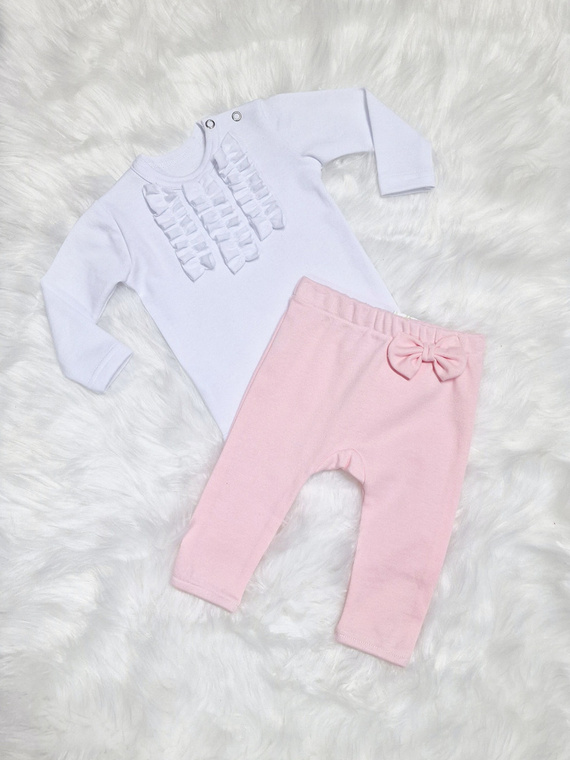 Zuza Body z długim rękawem Bambarillo biały