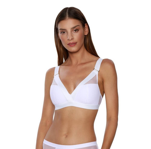 Lara WB-748 Biustonosz Sportowy Kinga biały