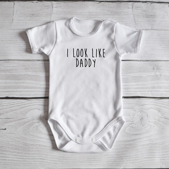 Body krótki rękaw "Look like daddy" Moocha czarne