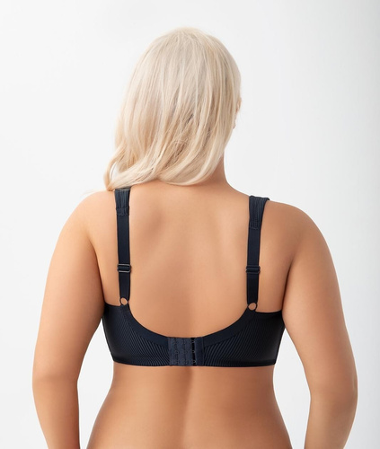 Biustonosz soft bez fiszbin K 973 Nela Gorsenia granatowy– wygodny biustonosz dla pełnego biustu