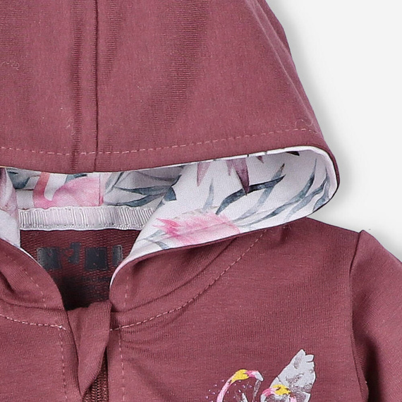 ABN-2983/ROB Flamings Bluza dresowa Nini bordowy