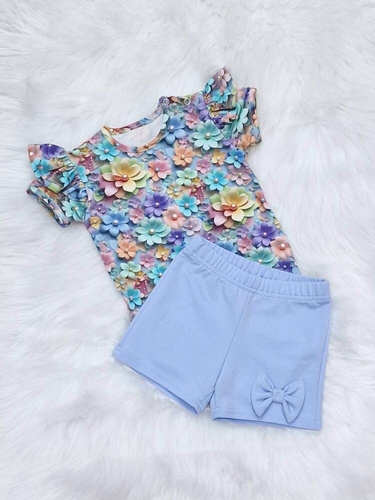 Kokardka szorty niemowlęce Bambarillo niebieski
