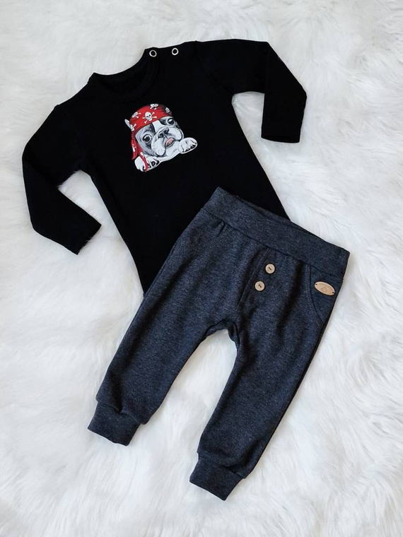 Pirat Body z długim rękawem Bambarillo czarny