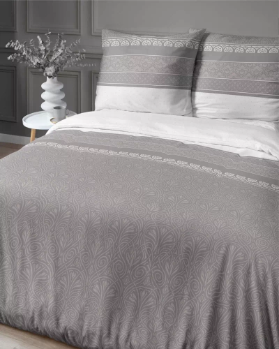 4823 B Home Satin Pościel satynowa ornamenty Detexpol beżowy  