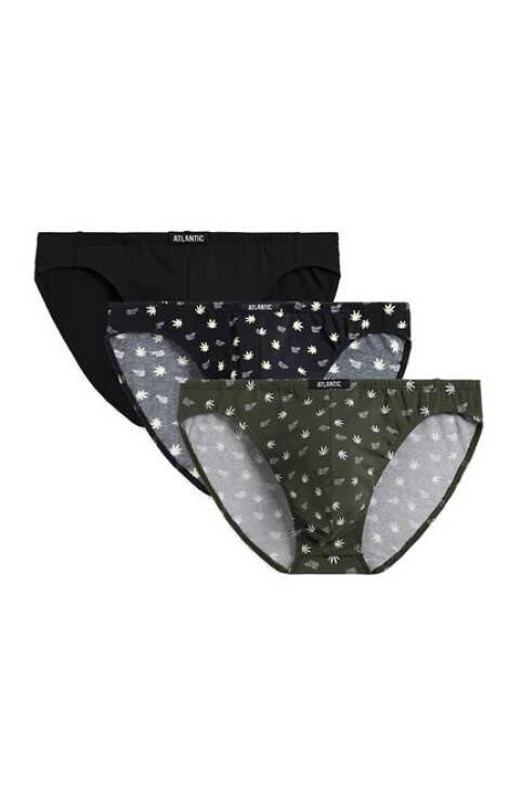 3MP-170 A'3 Slipy męskie Atlantic - khaki-czarny