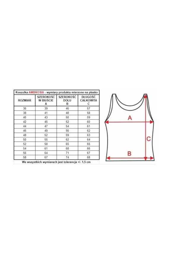86554 Ambrosia Podkoszulka Mewa czarny 