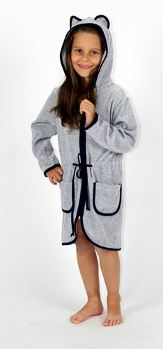 374 / 375  Desiree Szlafrok dziecięcy - szary