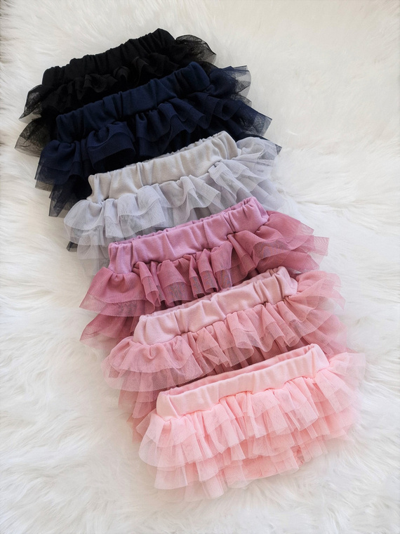 Bloomers ze spódniczką tiulową Bambarillo przydymiony róż