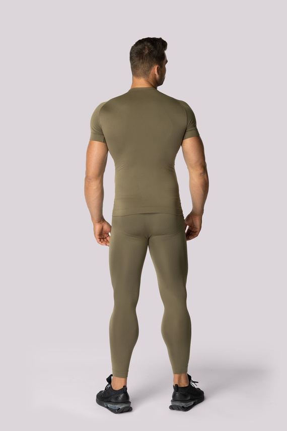 Alpha Bluzka termoaktywna męska krótki rękaw Spaio forest green