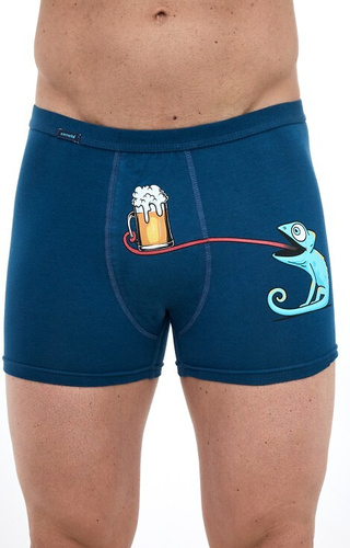 280/248 Bokserki Tattoo Leon Cornette – bawełniane z nadrukiem