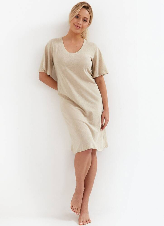 268 Koszula Nocna Cana -beżowy