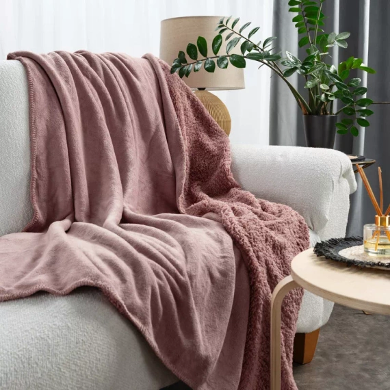 Tedy Koc dwustronny narzuta Eurofirany różowy