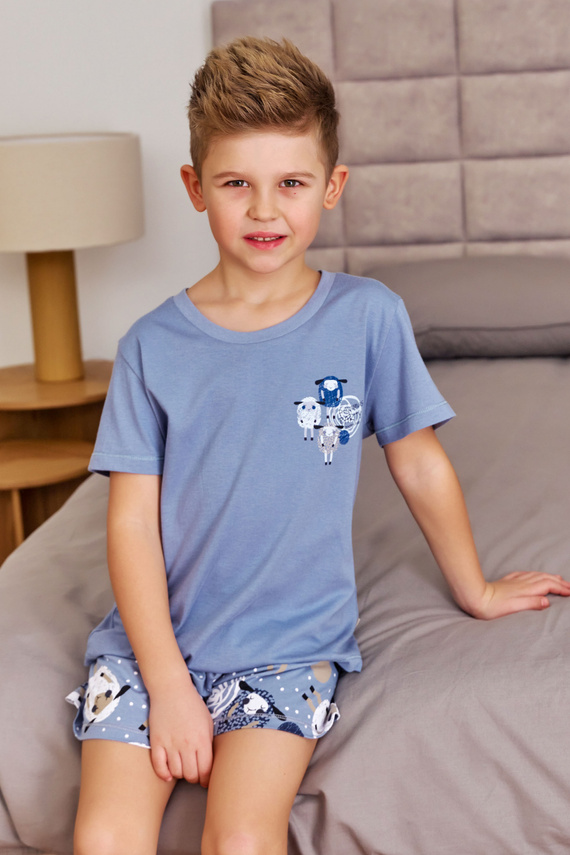 7208 Piżama dziecięca Unisex Doctor Nap - sheep (niebieski)