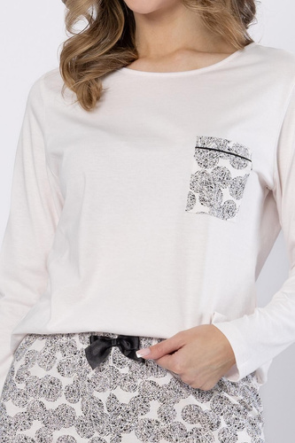 Baśka 1698 Piżama  Leveza czarna – klasyczna, dwuczęściowa, wygodna