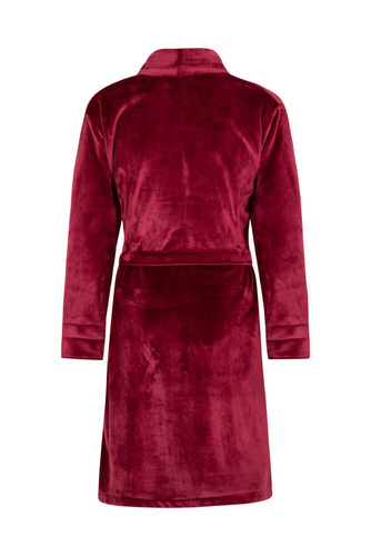 Elen Szlafrok damski polarowy ByShelly - bordowy