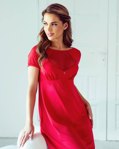 Anika Koszulka Nocna Eldar- czerwony