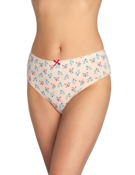 Figi damskie L-120BI-94 Lama czarny-czerwony– bawełniane, 3-pak, wygodne i klasyczne