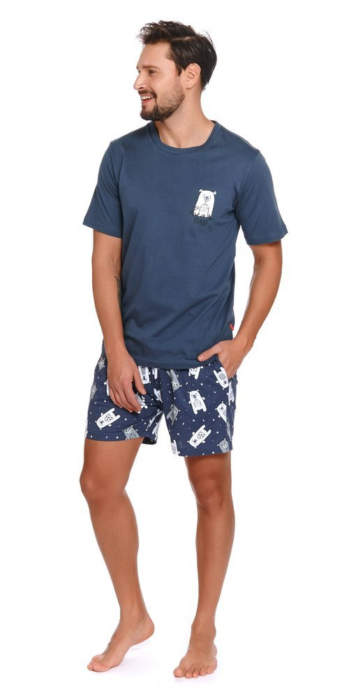 4222 Piżama Męska Doctor Nap - deep blue