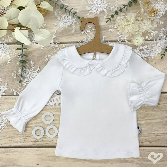 163571 Bluzka z długim rękawem "Magia Świąt" Nicol - biały