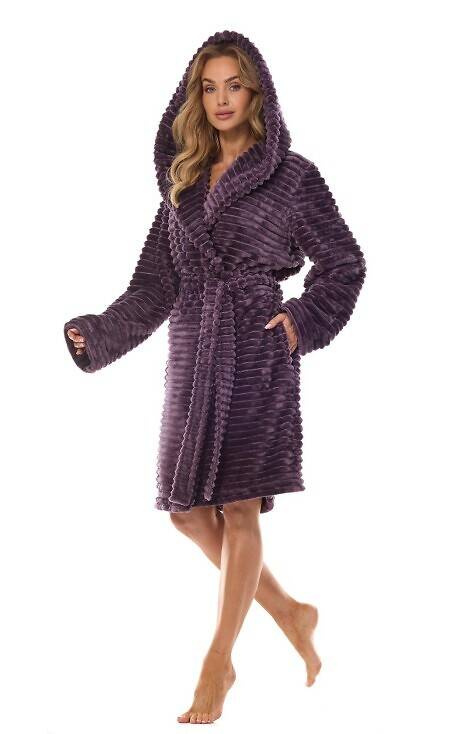 2416 Robin Szlafrok damski L&L - ametyst