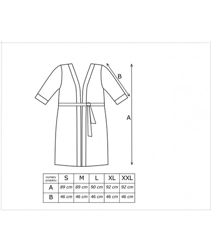 Rosa Szlafrok damski Donna ecru 