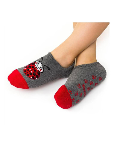 art.134 Stopki Frotte ABS Steven 003 szary melanż