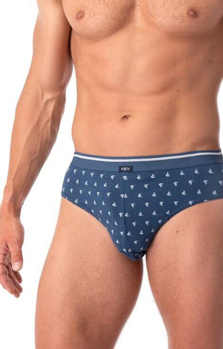 MPP 846 Slipy męskie Key - niebieski-granatowy