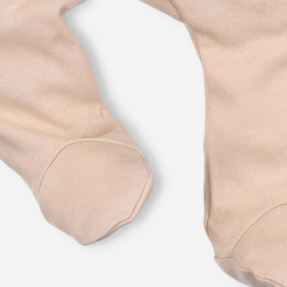 Turtles Półśpiochy z bawełny organicznej Nini beżowy