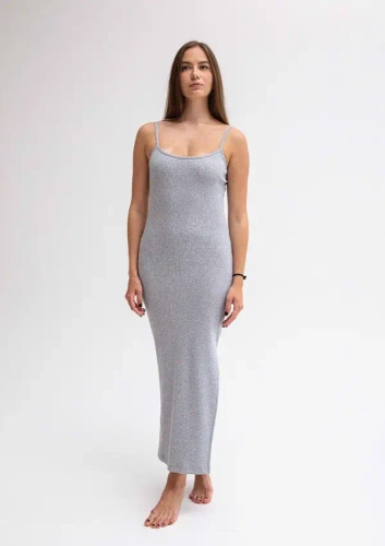 DK-K-P7 Sukienka bawełniana DKaren - szara