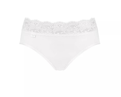 Romance Midi Figi Damskie Sloggi - white