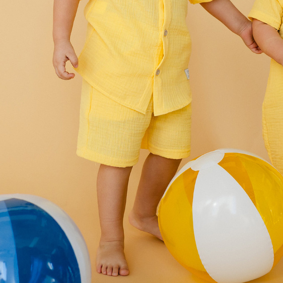 Elephant Szorty muślinowe Eevi- żółte