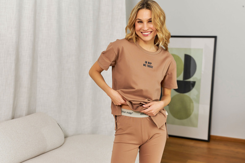 5382 Piżama Damska Doctor Nap - wood (beżowy)