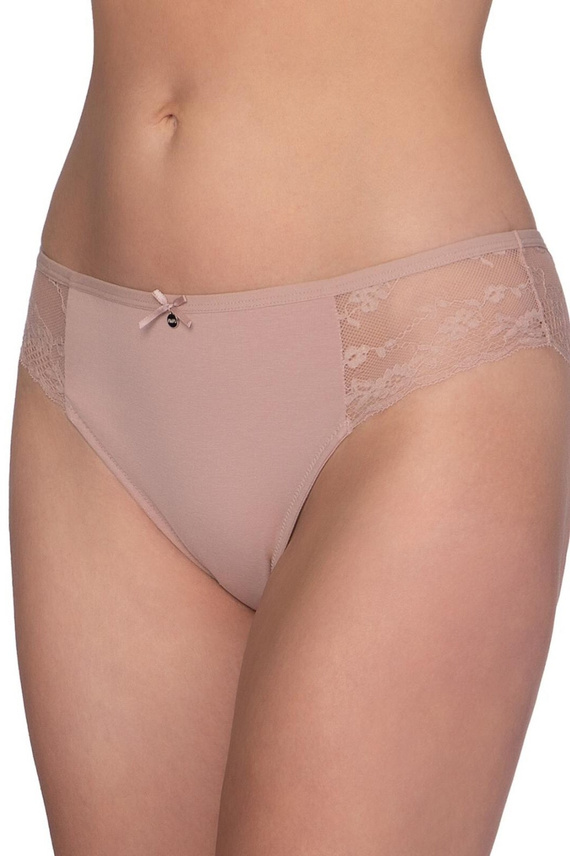 Figi damskie Lama L-VIS 1599 wiskozowe bikini z koronką 2-pak