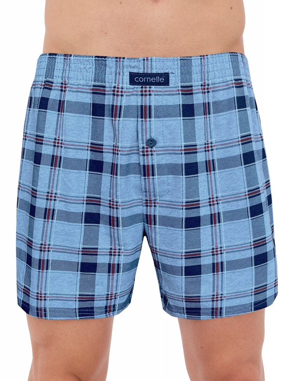 945/05 Bokserki męskie Cornette – 3-pak bawełniany, szary/granatowy