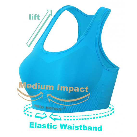 CL14 biustonosz sportowy top Sesto Senso turkusowy