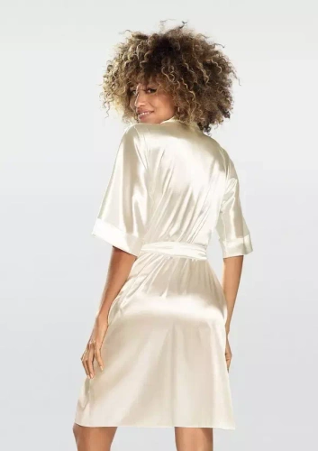 100 Podomka Szlafrok Damski Dkaren - jasny ecru