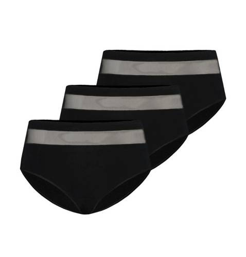 1126-3 Vera Wielopak Figi z wysokim stanem Teyli - czarny