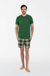 piżama męska zielona