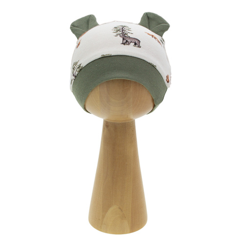 218054 Yogi Bear Czapka niemowlęca Nicol – bawełna, leśny wzór