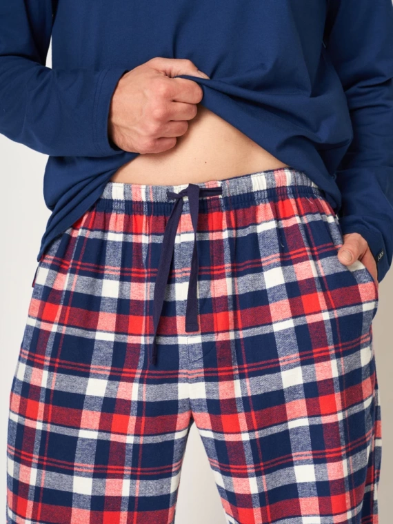 MNS 613 Piżama Męska Key- granatowy