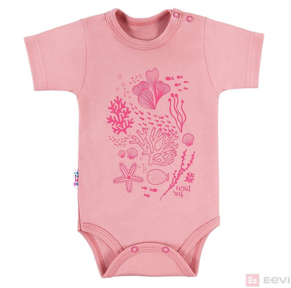 Body krótki rękaw "CORAL REEF" Ewa Klucze - białe