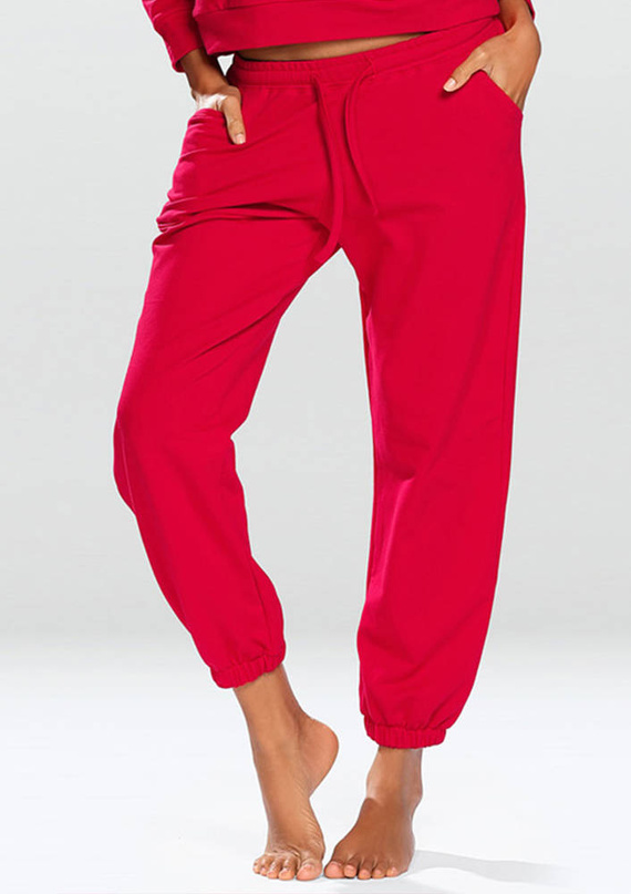 Wenezja spodnie dresowe Dkaren czerwony