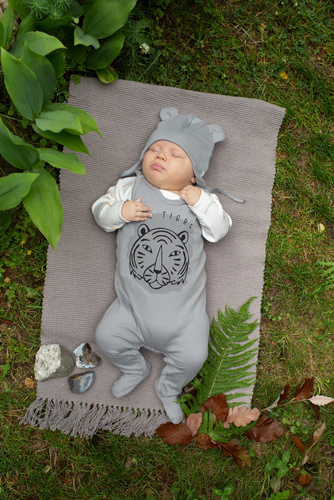 Le Tigre Śpiochy niemowlęce Pinokio - szary