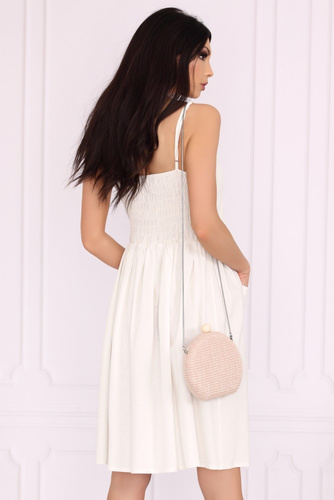 Akminas 85552 Sukienka na guziki Merribel white