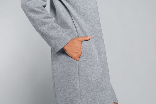 Grafi Szlafrok Damski na zamek Italian Fashion- melanż 