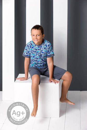 PY2007 Piżama chłopięca Passion grafit