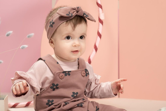 Happiness Opaska Dziecięca Pinokio ciemny róż/druk